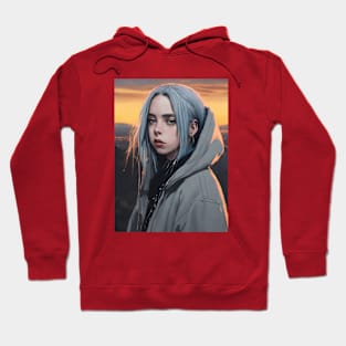 Billie Eilish Vector image Hoodie